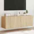TV Wandschrank mit RGB LED Fernsehschrank Hängeschrank TV Konsole Schrank