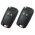 2X Klapp Schlüssel Gehäuse  passend für Opel Astra Corsa Insignia Omega Zafira