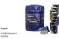 20L Motoröl MANNOL Defender 10W-40 4x MANNOL Leak-Stop ADDITIV+Motor Flush