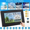 Funk Wetterstation Thermometer Mit Farbdisplay Innen Außensensor Digitale Wecker