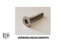Senkkopfschrauben mit TORX DIN 965 / ISO 14581  EDELSTAHL A2 