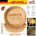100Stück Backpapier für 3-5L Friteuse Heißluftfritteuse Grill Backofen Air fryer