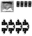 HELLA 8DZ 355 203-881 Zubehörsatz Scheibenbremsbelag Hinten für TOYOTA iQ (J1)