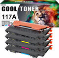 4 Toner für HP 117A Color Laser 150a MFP 178nw MFP 178nwg 179fnw 179fwg W2070A