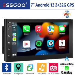 2DIN Android 13 2+32G Autoradio Apple Carplay Bluetooth GPS NAVI WiFi RDS USB EQ