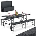 Bierzeltgarnitur Festzeltgarnitur Biertisch Set klappbar Campingtisch Juskys®