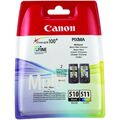 1X SCHWARZ + FARBE PG-510 CL-511 PIXMA MP492 MX320 MX330 Original Tintenpatronen 