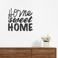  Wandtattoo Spruch "home sweet home", Wandaufkleber, Wandsticker, Wanddekoration