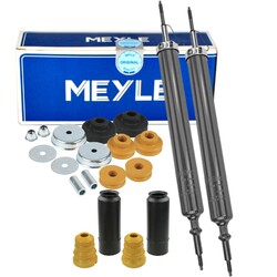 2x MEYLE Stoßdämpfer + Domlager Staubschutz Satz Hinten für BMW X1 E84 2.0 3.0