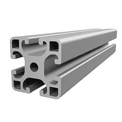 Alu Profil 40x40 mm Konstruktionsprofil Nut8 Aluminium AlClipTec fur Bosch ItemT6 EN6060 / 24h Versand / Winkelschnitt / Gewindelänge