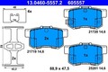 Ate 13.0460-5557.2 Bremsbelagsatz, Scheibenbremse hinten passend für FIAT MG