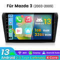 Für Mazda 3 2004-2009 9" Android 13 Autoradio GPS Navi BT WIFI Carplay SWC DAB+