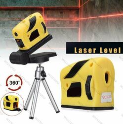 4 in 1 Laser Level Wasserwaage Kreuzlaser Linienlaser Querlinienlaser Stativ  FN