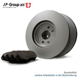 JP GROUP Bremsscheiben Set + Beläge für VW MULTIVAN T5 7HM 7HN 7HF 7EF 7EM 7EN