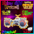 Pokemon Karmesin & Purpur / Scarlet & Violet Shiny Raid Killer Pokemon 6x31 DV