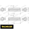 2x Fahrwerksfeder MONROE SP3549 2 Federn Satz Federnsatz für Opel