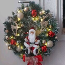 🌲Neu🌲Türkranz, Adventskranz Weihnachtsdeko, Weihnachtskranz LED