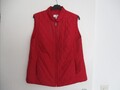 Ärmellose Weste, Gr. 44, rot, Peter Hahn, gesteppt, 100 % Polyester