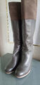 flip*flop: Stiefel, Wedges, Leder, grau, Schaftweite ca. 42 cm, Gr. EUR 39/UK 6