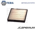 B40503PR INNENRAUMFILTER POLLENFILTER JC PREMIUM FÜR HYUNDAI ACCENT II