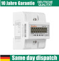 Stromzähler LCD Drehstromzähler Kalibriert 3-Phasen für DIN Hutschiene 4 Draht