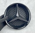 Für 2011-2018 Mercedes-Benz W205 W212 Stern Kühlergrill Emblem Schwarz Abzeichen