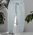 Crash Jogpants Schlupfhose Freizeithose Damen Stretch Hose Gr.38 40 (42)  HL005