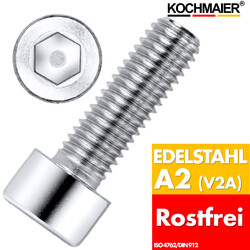 Zylinderschraube Innensechskant Zylinderkopfschraube Edelstahl DIN 912