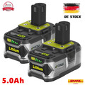 2x Für  Ryobi Akku 18V 5,0Ah HP Lithium ONE Plus RB18L50 P108 Batterie