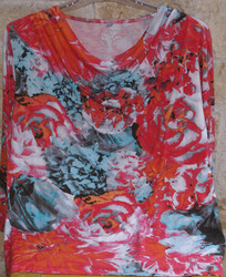 RABE Shirt Longsleeve 3/4 Arm pink orange blau floral Gr. 42 / L NEU OVP 59,90 €