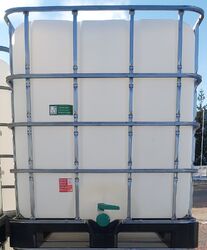 IBC Container 1000 L  Regenwassertank gereinigt Regentonne KOSTENLOSER VERSAND