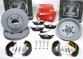 Zimmermann Bremsen Set vorne Bremstrommel Backen Zubehör hinten VW Polo [9N]