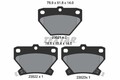 TEXTAR Bremsbelagsatz, Scheibenbremse 2352101 für TOYOTA