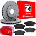 Zimmermann SPORT BREMSSCHEIBEN 300mm + BELÄGE VORNE für OPEL ASTRA J + ZAFIRA C