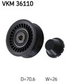 SKF Umlenk-/Führungsrolle, Keilrippenriemen Links Links oben VKM 36110