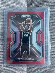 Devin Vassell /299 2020-21 Panini NBA Red Prizm San Antonio Spurs Rookie RC