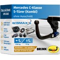 ANHÄNGERKUPPLUNG vert. abnehmbar für Mercedes C-Klasse 18-21 +7pol E-Satz BRINK