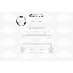 1x Faltenbalgsatz, Antriebswelle SASIC 1904039 passend für CITROËN FIAT FORD