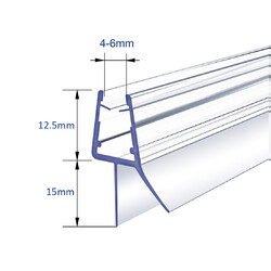 Duschdichtung Ersatzdichtung Wasserabweiser Duschtürdichtung Duschprofil