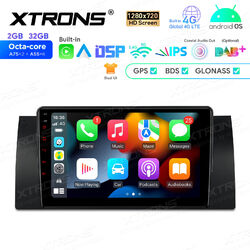 9" Autoradio FÜR BMW X5 E53 8-Kern Android 14 32GB DSP GPS Navi LTE 4G CarPlay