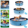 Hundepool Planschbecken Duschbecken PVC+MDF Swimmingpool Hunde und Katzen pool