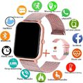 SMART WATCH Fitness Tracker Bluetooth Mode Smartwatch Smart Clock 2024 NEU