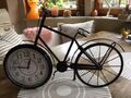 Deko Fahrrad mit Uhr - City Bike Dekoration Uhr - 50 cm