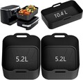 Heißluftfritteuse Airfryer für Ninja Foodi Zubehör Flexdrawer AF500EU 10,4L
