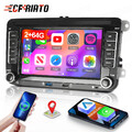 7" Apple Carplay Android13 Autoradio GPS Navi Für 2 DIN VW GOLF 5 6 Passat Polo