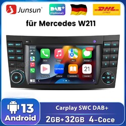 DAB+ Für Benz CLS E-Class W211 W219 Carplay Android13 32G Autoradio GPS Nav WIFI