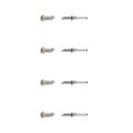 4x NGK 95875 ZÜNDKERZE FÜR MERCEDES-BENZ C204 C205 S204 W212 W213 W176 W177 W246
