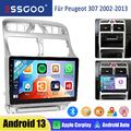 32G Für Peugeot 307 SW CC 2002-2013 Android13 Autoradio GPS Navi Carplay WIFI FM