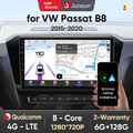 128GB 10" Für VW Passat B8 2015-2021 Carplay Android Autoradio GPS NAVI BT DAB+