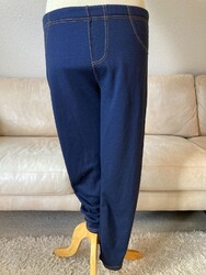 Tolle Damen Leggings Hose JEANS STYLE Gr M-L Blau Viskose Mix STRETCH Weich